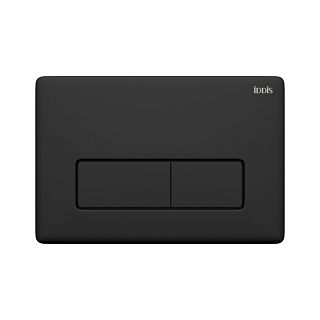 Клавиша для смыва Iddis Unifix, универсальная, 24,5 x 16,5 см, черная фото