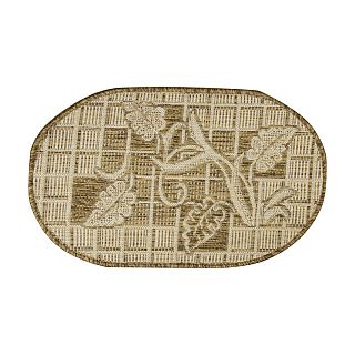 Ковер-циновка Люберецкие ковры Эко 7915-01 овальный, 1 x 2 м фото