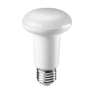 Лампа светодиодная LED Онлайт, E27, R63, 8 Вт, 4000 K, холодный свет фото