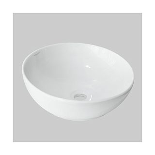 Раковина накладная Sanita Luxe Art Slim УП, d 40 x 14,7 см, белая фото