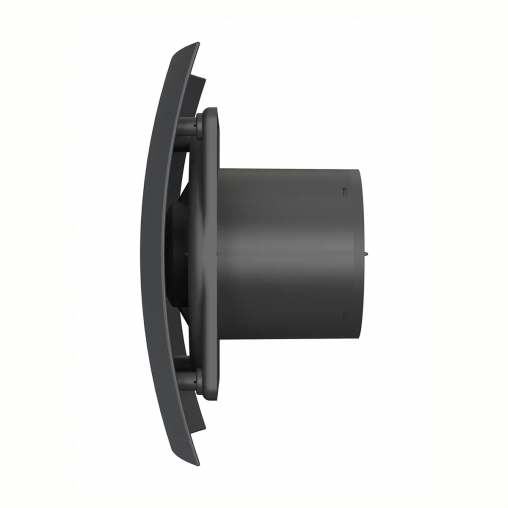 Вентилятор осевой вытяжной DiCiTi Breeze 5C Matt black, с обратным клапаном, D 125 мм, 13 Вт фото