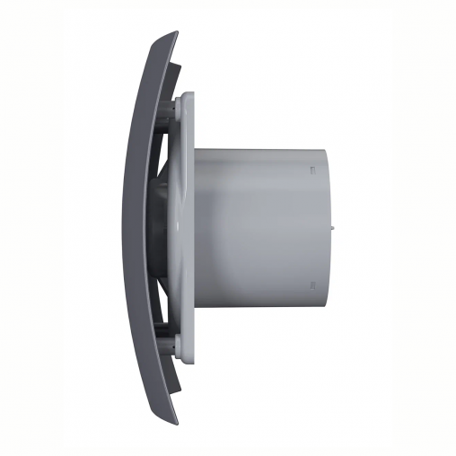 Вентилятор осевой вытяжной DiCiTi Breeze 5C Dark gray metal, с обратным клапаном, D 125 мм, 13 Вт фото