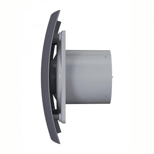 Вентилятор осевой вытяжной DiCiTi Breeze 4C Dark Gray metal, с обратным клапаном, D 100 мм, 9 Вт фото