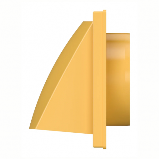 Выход стенной вытяжной Era 1515К10ФВ беж, 150 x 150 мм, с обратным клапаном, с фланцем D 100 мм фото