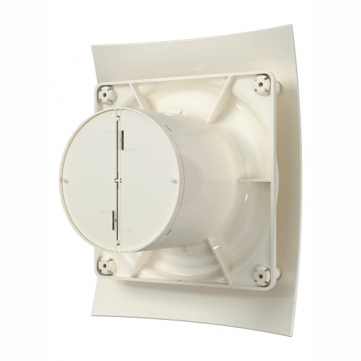 Вентилятор осевой вытяжной DiCiTi Breeze 4C Ivory, с обратным клапаном, D 100 мм, 9 Вт фото