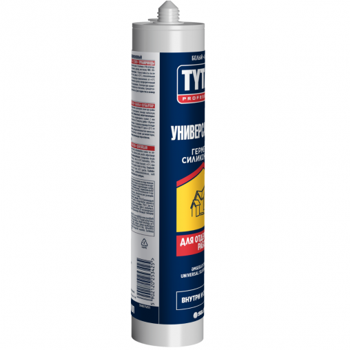 Герметик силиконовый универсальный Tytan Professional 53425, 280 мл, белый фото