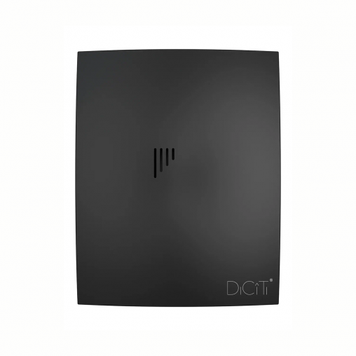 Вентилятор осевой вытяжной DiCiTi Breeze 5C Matt black, с обратным клапаном, D 125 мм, 13 Вт фото