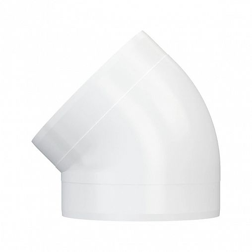 Колено круглое Era 16ККП, 45 градусов, пластик, d 160 мм фото