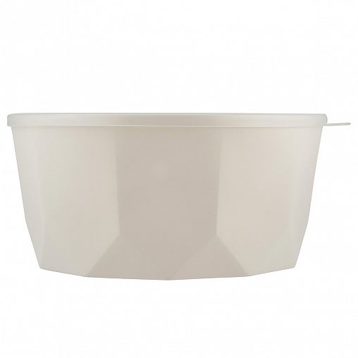 Салатник пластиковый Plast Team Stockholm, с крышкой, 1,7 л, молочный туман фото