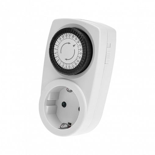 Таймер розеточный механический Rexant RX-21, суточный, 30 мин/24 ч, 16 А фото