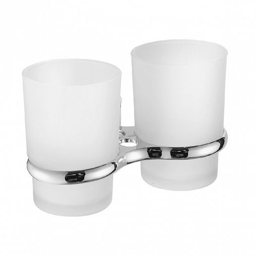 Стакан для зубных щеток Fashun A1908, с настенным держателем, 2 шт фото