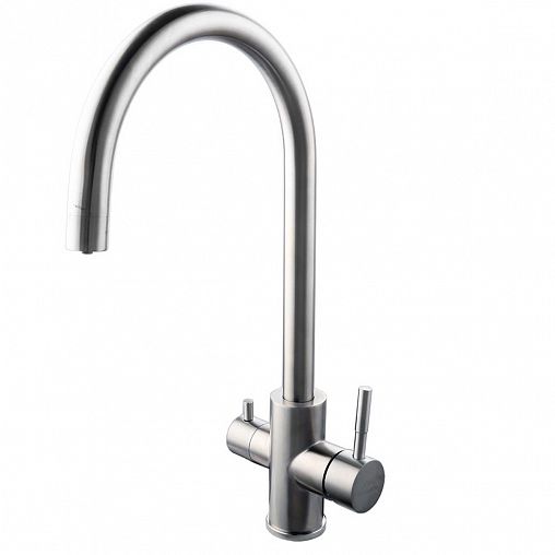 Смеситель для кухни Fashun A54309-B, с подключением к фильтру, сатин фото