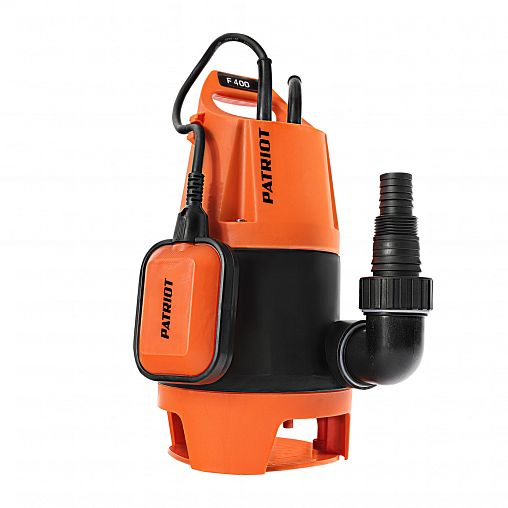 Насос дренажный для грязной воды Patriot F 400, 400 Вт, 8000 л/ч фото