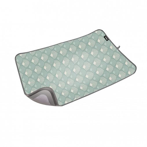 Коврик для глажки белья Nika Оливковый с ракушками, 75 x 55 см фото