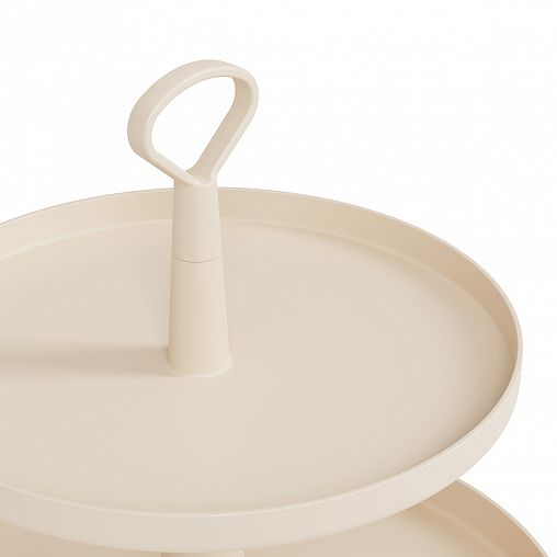 Фруктовница Альтернатива Феерия, 3 яруса, бежевая фото