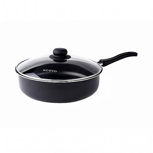 Сотейник Scovo Promo PA-020 с крышкой, с антипригарным покрытием, 24 см фото