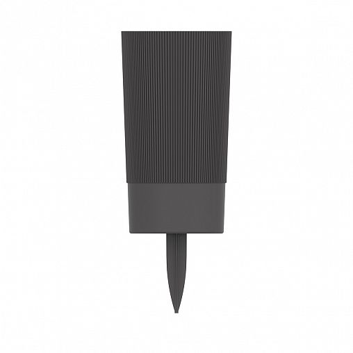 Ваза для цветов под срезку Альтернатива Версаль, с колышком, пластиковая, 28 см, графит фото