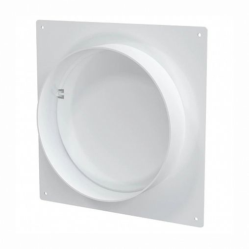 Площадка торцевая Era 15SKNPO, с обратным клапаном, пластик, с фланцем 150 мм, 190 x 175 мм фото