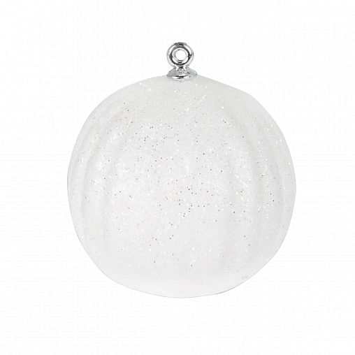 Набор елочных шаров, d 6 см, 4 шт, белый фото