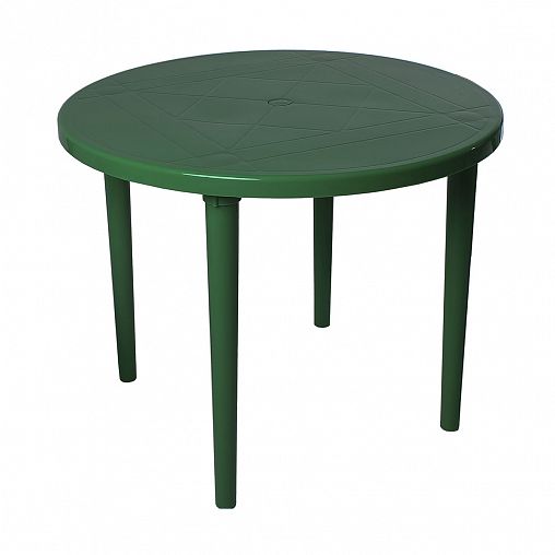 Стол пластиковый круглый зеленый