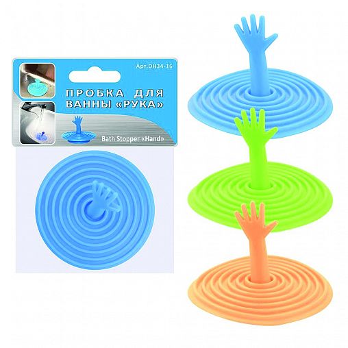 Пробка для ванны Мультидом Рука фото