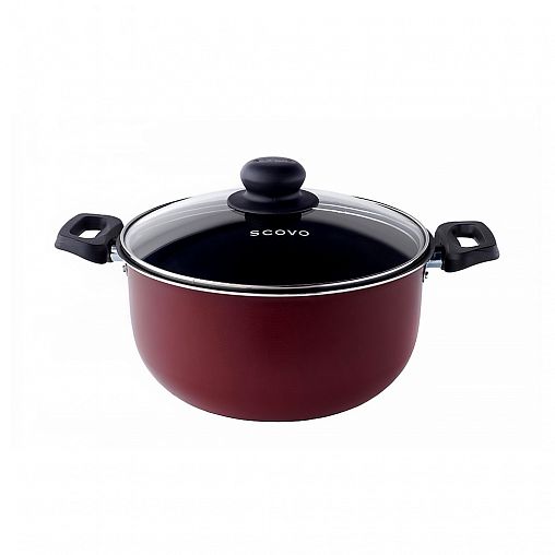 Кастрюля Scovo Expert СЭ-008 с крышкой, алюминиевая, 4,5 л фото