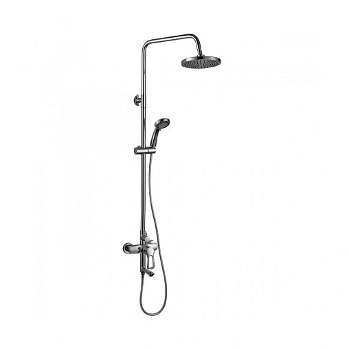 Душевая система с тропическим душем Rossinka T40-46, со смесителем, хром фото