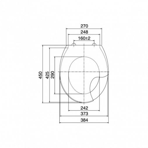 Сиденье для унитаза с большой крышкой VIRPlast Виктория, белое фото