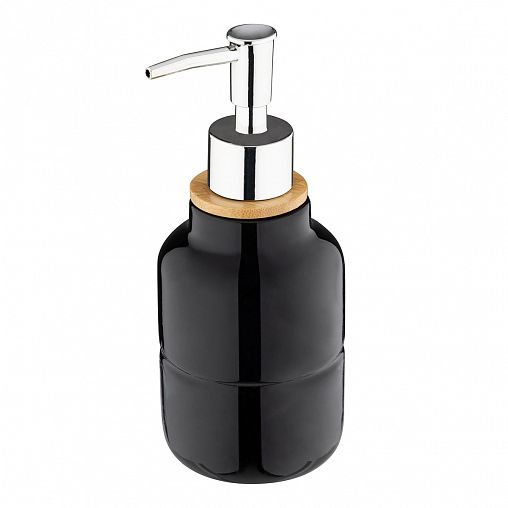 Дозатор для жидкого мыла Leonord Barcelona, керамика, черный фото