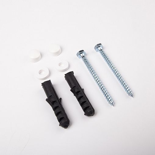 Комплект крепления унитаза к полу IDDIS, белый, 8 предметов фото