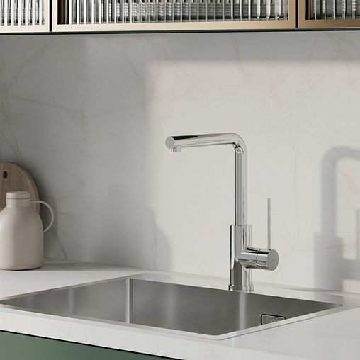 Смеситель для кухни IDDIS Rule, хром фото