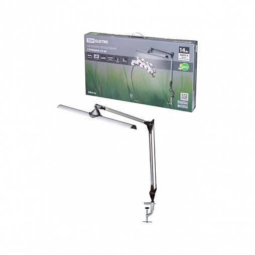 Лампа настольная светодиодная на струбцине Tdm Electric СН-60, 14 Вт, 5000 K, сенсор-диммер фото