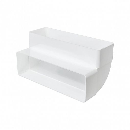 Колено вертикальное Era 620КВП, 90 градусов, пластик, 102 x 204 x 102 мм фото