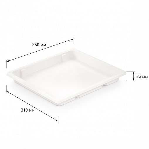 Поднос для заморозки пельменей Альтернатива, 360 x 310 x 35 мм, 3 шт, белый фото