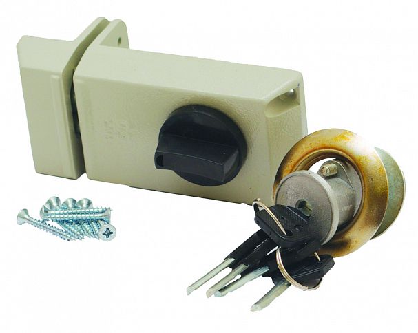 Замок накладной дисковый ЗНД 1А, 5 ключей фото