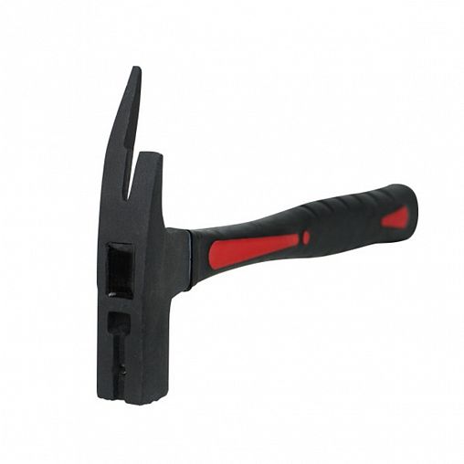 Молоток-гвоздодер кованый Beorol, фиберглассовая обрезиненная рукоятка, 600 г, черный фото