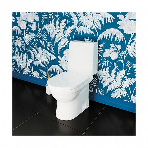 Унитаз напольный ободковый Sanita Luxe Next Comfort, 65 x 34,5 x 77 см, белый фото