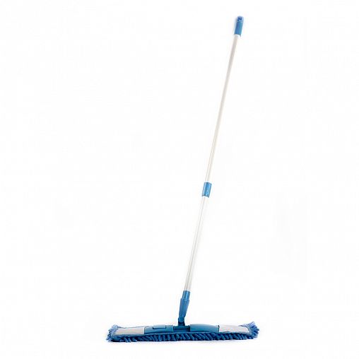Швабра для пола Doм-Doм, длинный ворс, с насадкой из микрофибры, с рукояткой 67 - 120 см фото