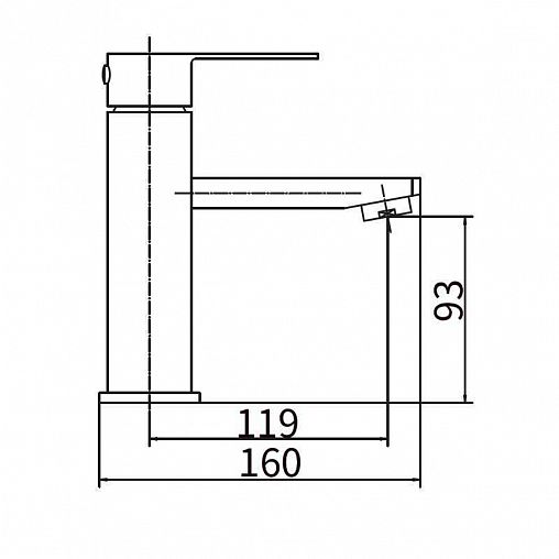 Смеситель для раковины с коротким изливом Fashun A51102-7, черный фото Смеситель для раковины с коротким изливом Fashun A51102-7, черный фото