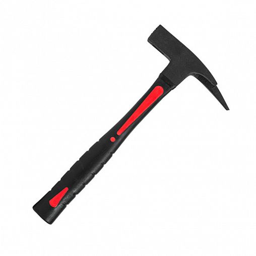 Молоток-гвоздодер кованый Beorol, фиберглассовая обрезиненная рукоятка, 600 г, черный фото