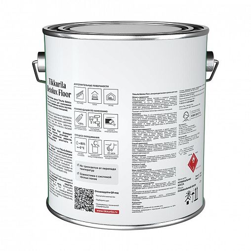 Краска для пола Betolux Floor (Бетолюкс Флор) TIKKURILA, уретано-алкидная, база С, бесцветная, 2,7 л фото