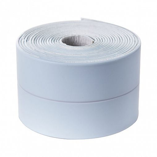 Самоклеящаяся бордюрная лента для ванн Аккурат, 60 мм x 3,35 м, голубая фото