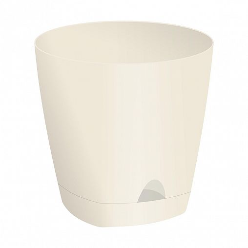 Горшок для цветов InGreen Amsterdam, с прикорневым поливом, 4 л, сливочный фото