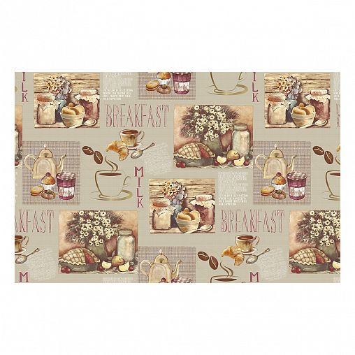 Клеенка столовая на тканевой основе Колорит Этюд 546/2, 1,25 x 25 м фото