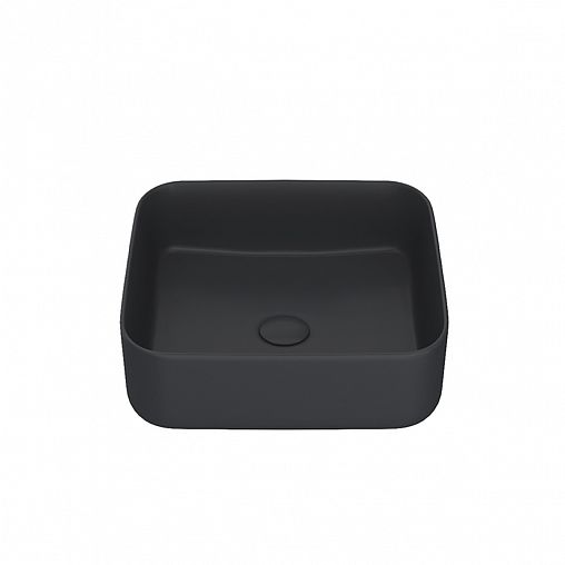 Раковина накладная Iddis Bridge, 39 x 39 x 13 см, черная матовая фото