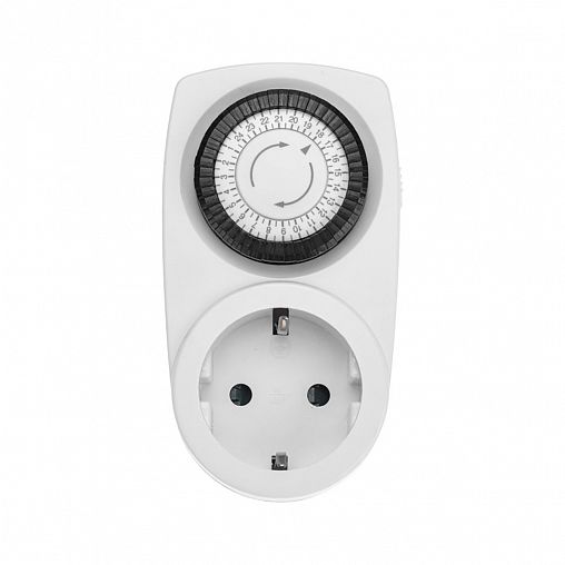 Таймер розеточный механический Rexant RX-21, суточный, 30 мин/24 ч, 16 А фото