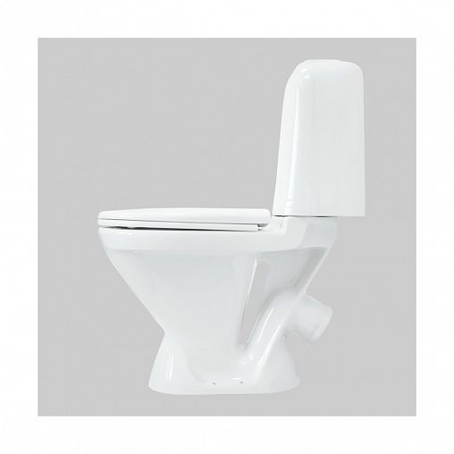 Унитаз напольный ободковый Sanita Самарский Стандарт, 65,3 x 35 x 81 см, белый фото