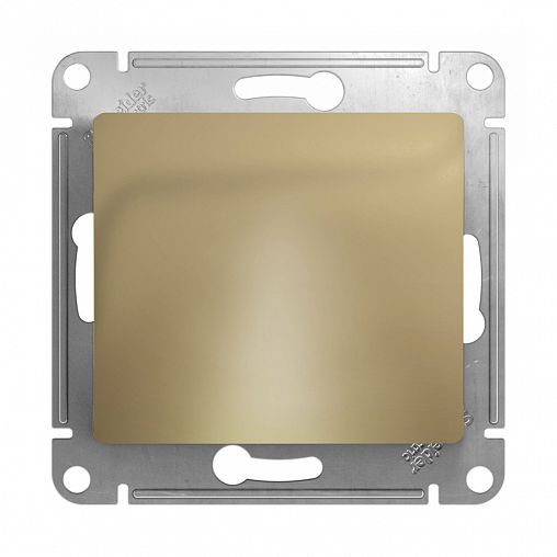 Вывод кабеля встраиваемый Systeme Electric Glossa, IP20, титан фото