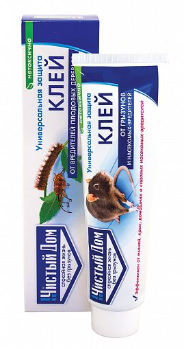 Клей от грызунов, крыс и мышей Чистый дом, 130 г фото