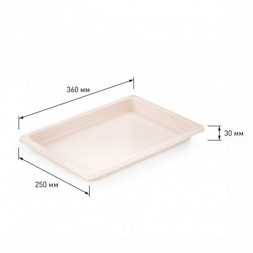 Поднос для заморозки пельменей Альтернатива, 360 x 250 x 30 мм, 3 шт, белый фото